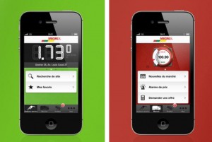 L'application Migrol pour iPhone. L'application Migrol pour iPhone.