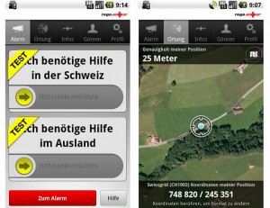 L'application de la Rega pour obtenir de l'aide en Suisse et dans le reste du monde.
