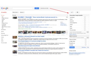 Dans Google Chrome, il est possible de personnaliser Google News... Dans Google Chrome, il est possible de personnaliser Google News...