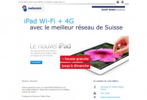 Le nouvel iPad d'Apple qui n'est pas compatible avec le réseau 4G de Swisscom... Le nouvel iPad d'Apple qui n'est pas compatible avec le réseau 4G de Swisscom...