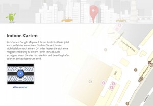 Avec Android, Google Maps fonctionne dans certains bâtiments en Suisse.