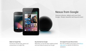 La gamme Nexus de Google avec sa tablette Seven et le Player Q.