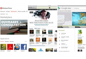 Marketplace, itunes et Google Play... Marketplace, itunes et Google Play...
