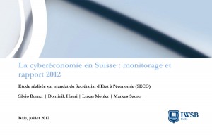 La cyberéconomie suisse passée à la moulinette. La cyberéconomie suisse passée à la moulinette.