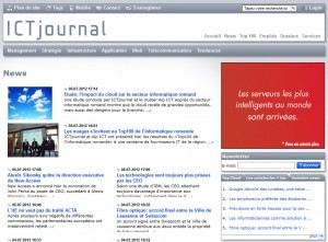 Le site d'ICT Journal.