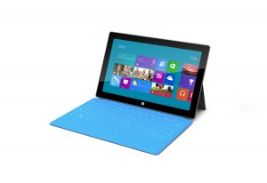 La tablette Surface de Microsoft. La tablette Surface de Microsoft.