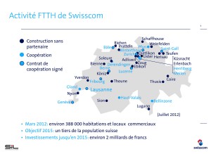 Swisscom contribue au développement de la fibre dans toute la Suisse.