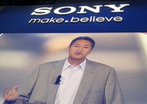 Kazuo Hirai, PDG de Sony à Berlin. Kazuo Hirai, PDG de Sony à Berlin.