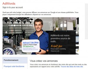 Le service Google AdWords.