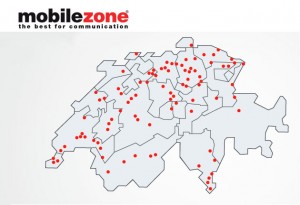 Le réseau Mobilezone en Suisse.