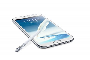 Le Galaxy Note II, compatible LTE.