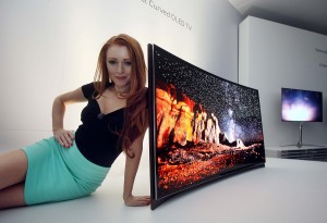Un écran concave signé Samsung. Un écran concave signé Samsung.