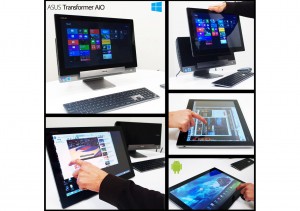 L'Asus Transformer Aio combinant Windows 8 et Android.